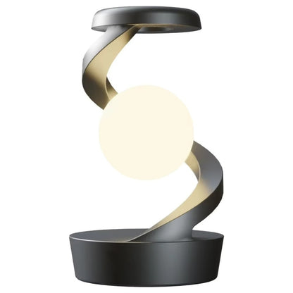 Levitating 3D Moon Lamp with LED RGB Light and Wireless Phone Charger